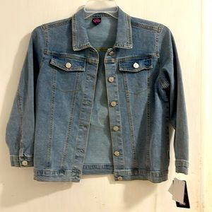 NWT Girls' My Little Pony, a Prabal Gurung Light Wash Blue Denim Jean Jacket.